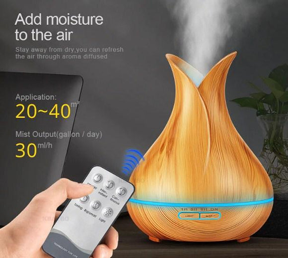 Ultrasonic Led Aroma Oil Diffuser with Remote Control